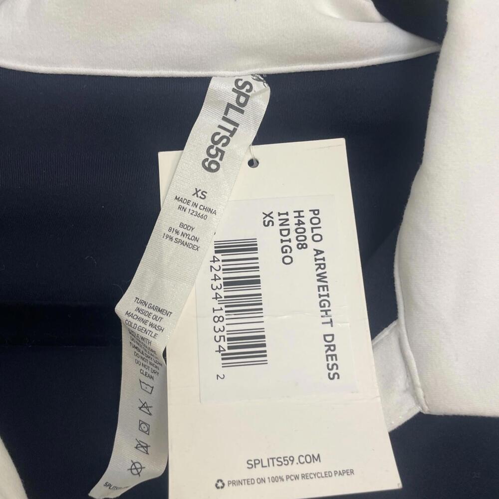 Splits59 Polo Airweight Mini Polo Dress Country Club Preppy size XS NWT $168msrp - Picture 4 of 7